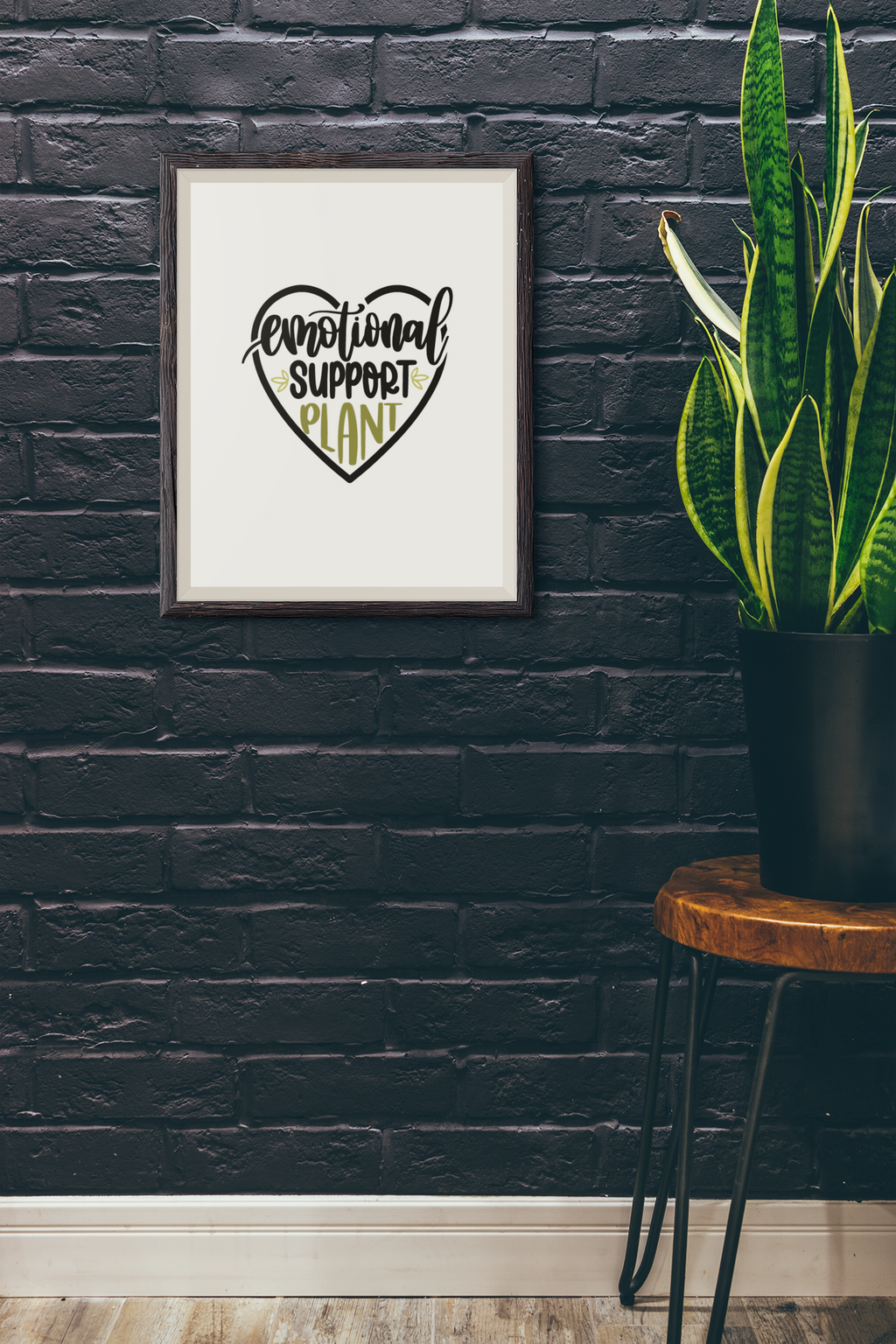 Emotional Support Plant Obsessed Humorous Home Wall Decor Print-1