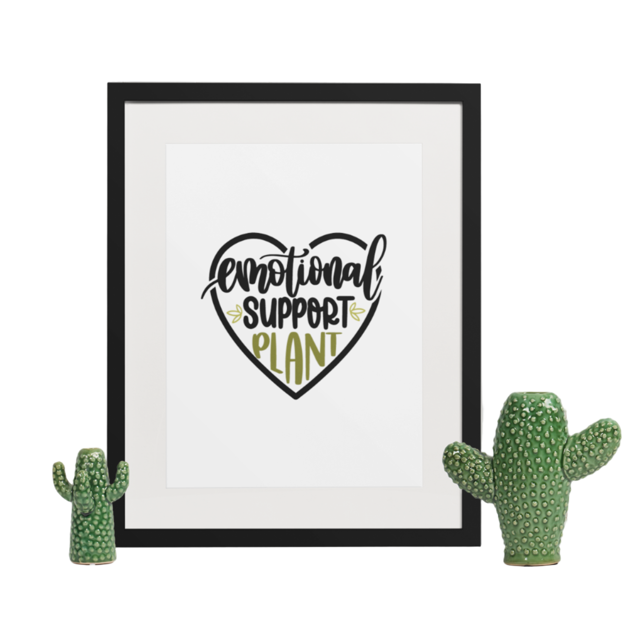 Emotional Support Plant Obsessed Humorous Home Wall Decor Print-0